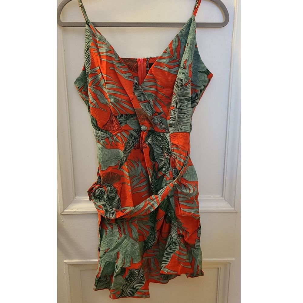 Palm print dress